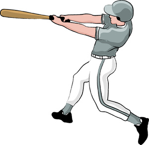 Left Handed Batter Taking A Swing At A Pitch During A Baseball Game