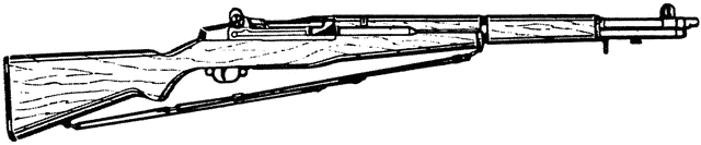 M1 Garand Rifle   Clipart Etc