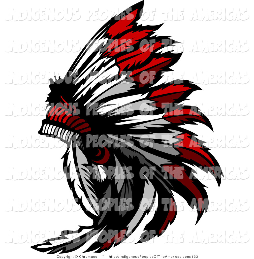 Native American Chief Feather Headdress Native American Clip Art