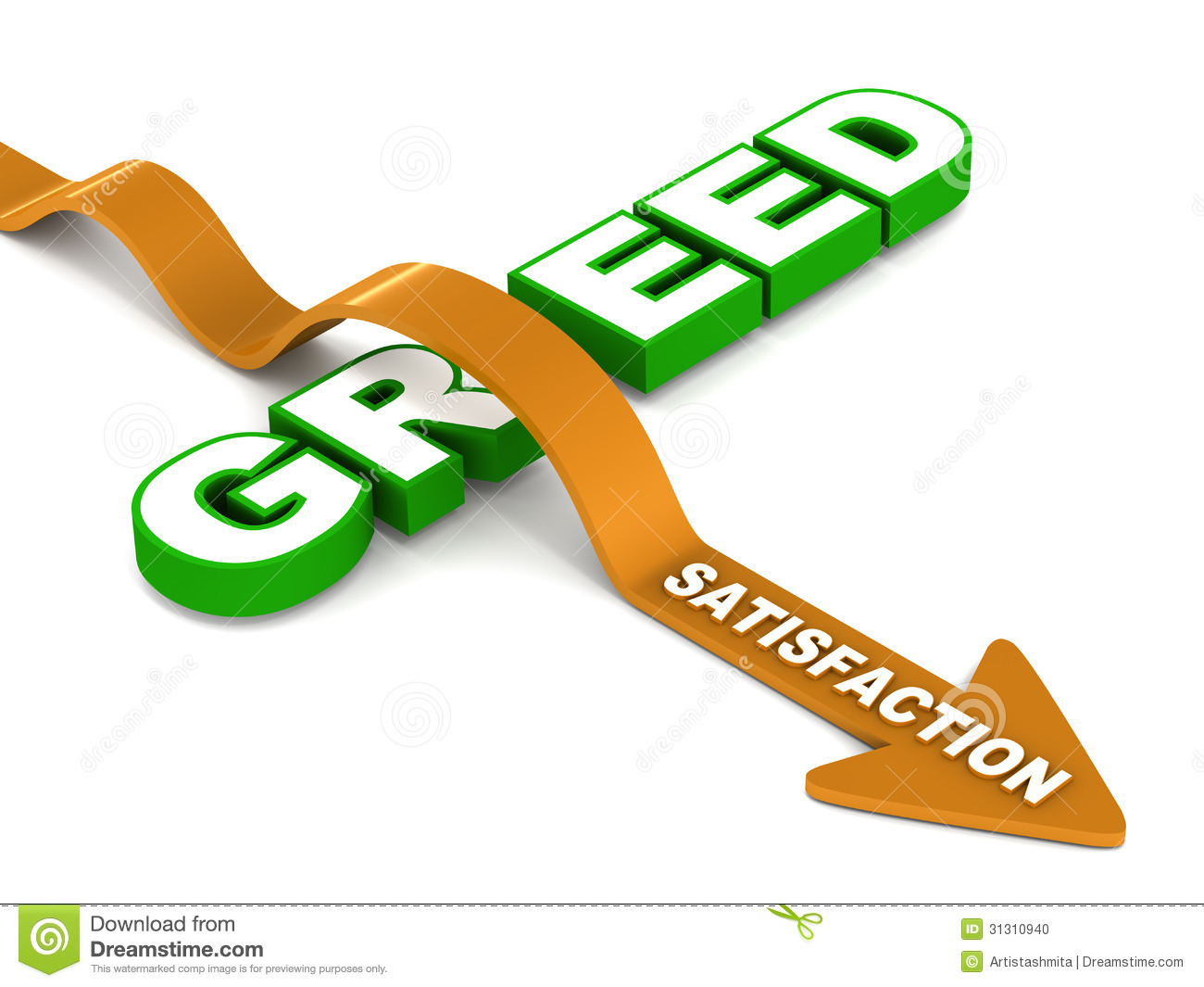 Overcome Greed With Satisfaction Concept Of Spiritual And Human