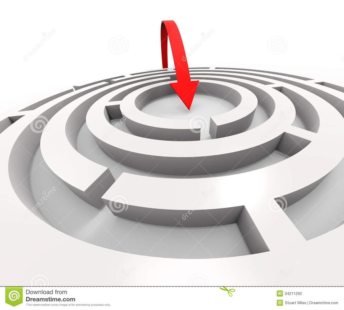 Overcoming Challenges Clipart Overcome Maze Shows Solving