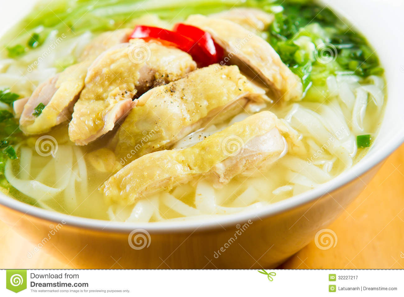 Pho Ga Chicken Noodle Soup Royalty Free Stock Photography   Image