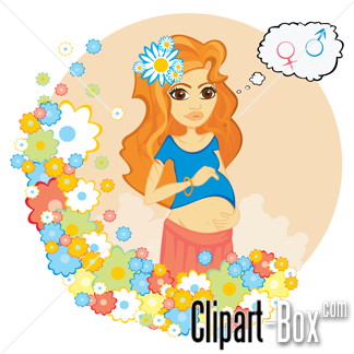 Related Pregnant Girl Cliparts  