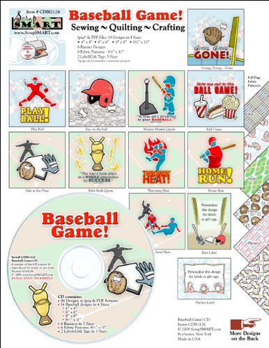 Scrapsmart   Baseball Game   Clip Art Software Collection   Jpeg   Pdf