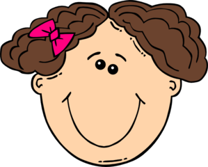Smiling Short Brown Hair Girl Clip Art At Clker Com   Vector Clip Art