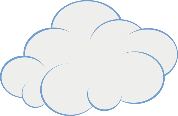 Smoke Cloud Clipart Cloud Clip Art   Vector Clip