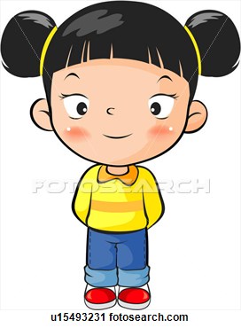 Standing Asia Posing Posed Pose Asian View Large Clip Art Graphic