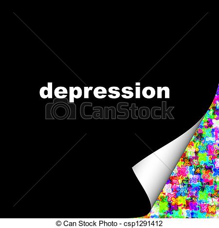 Stock Illustration   Overcome Depression   Stock Illustration Royalty