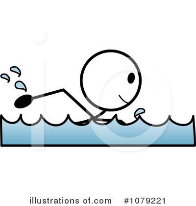 Swimming Clipart Illustration By Pams Clipart   Stock Sample  1079221