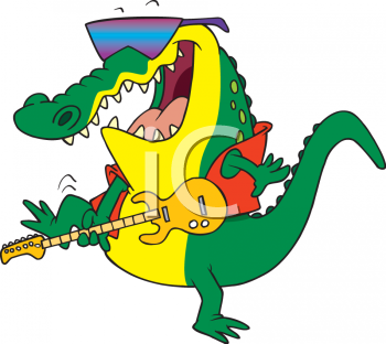 Animal Clipart Net Cartoon Clipart Picture Of A Crocodile Rock Star