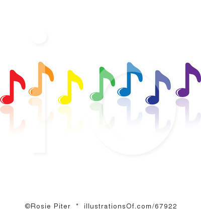 Colorful Music Notes Clipart Royalty Free Music Note Clipart
