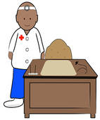 Doctors Office Clipart Doctor In Office Standing