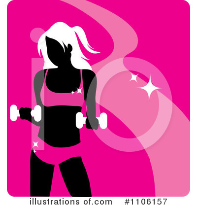 Female Fitness Logo Pink