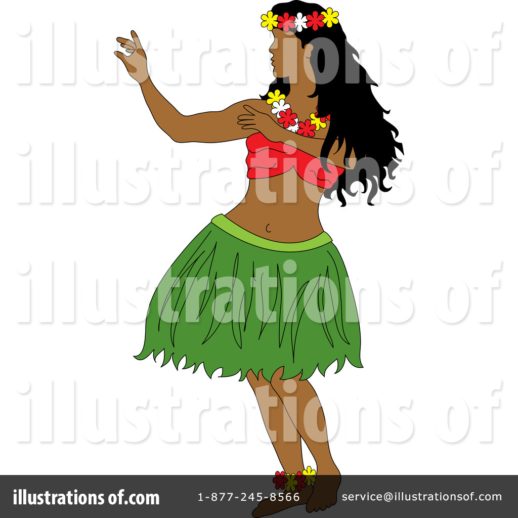 Free  Rf  Hula Dancer Clipart Illustration  1058349 By Pams Clipart