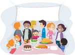 Gathering Illustrations And Clipart  7808 Gathering Royalty Free