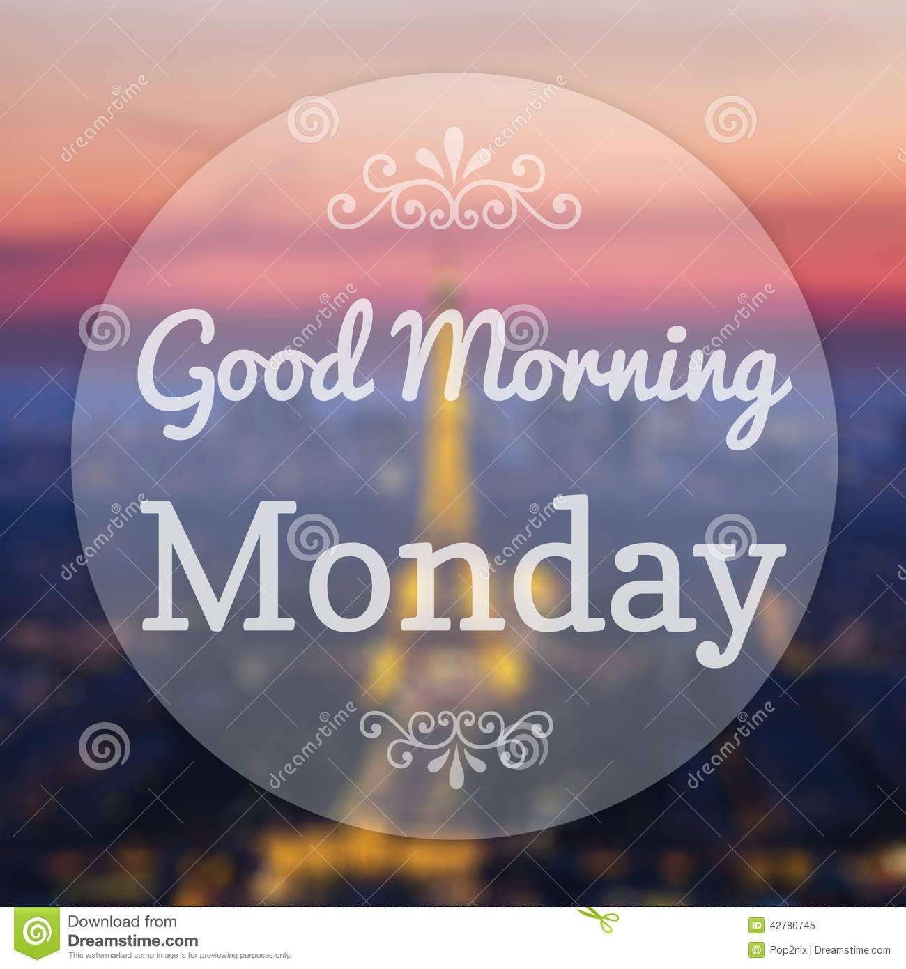Good Morning Monday Stock Illustration   Image  42780745