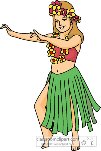 Hawaii   Hula Dancer 812   Classroom Clipart