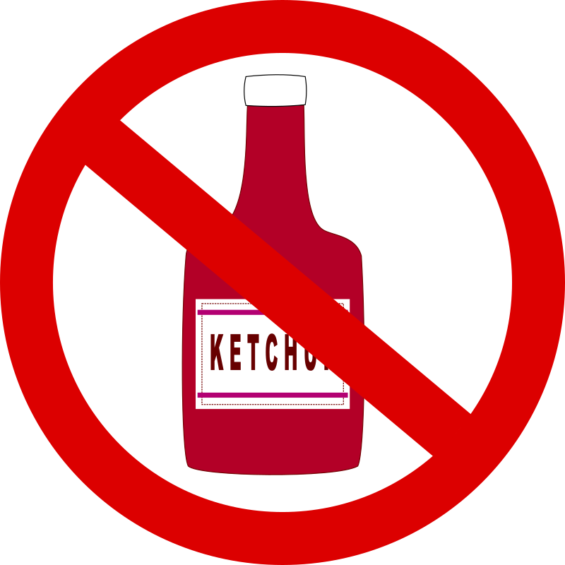 Ketchup Forbidden By J Alves   A Ketchup Not Allowed Drawing Made