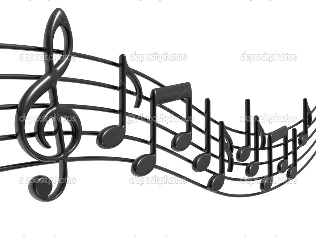 Music Notes On Staves   Stock Photo   Altsha  5864227