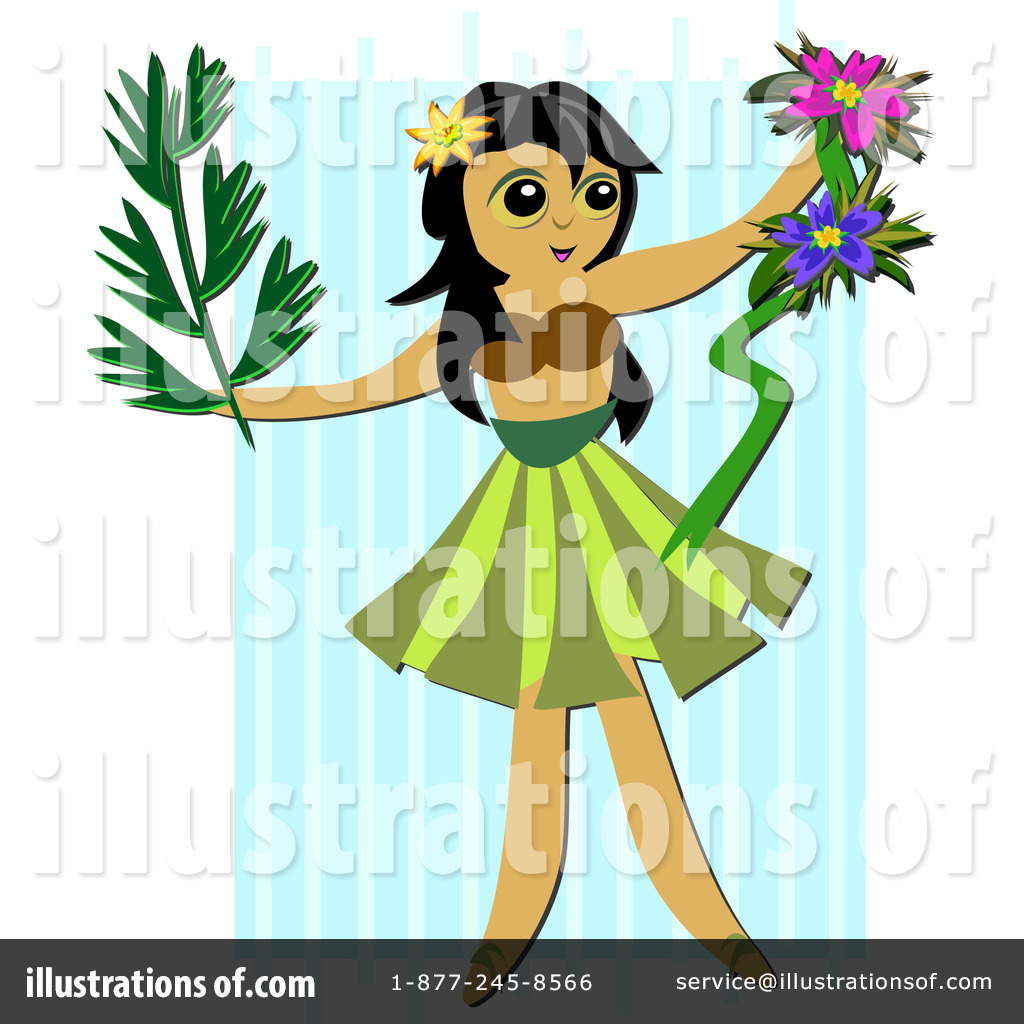 Royalty Free  Rf  Hula Dancer Clipart Illustration By Bpearth   Stock