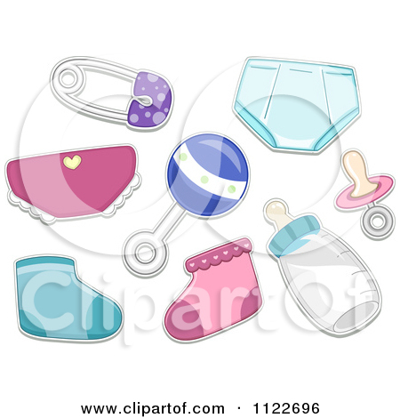 Royalty Free  Rf  Illustrations   Clipart Of Baby Things  1