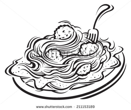 Spaghetti Stock Vectors   Vector Clip Art   Shutterstock