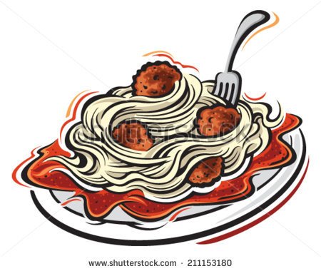 Stock Images Similar To Id 54774880   Spaghetti And Meatballs Cartoon