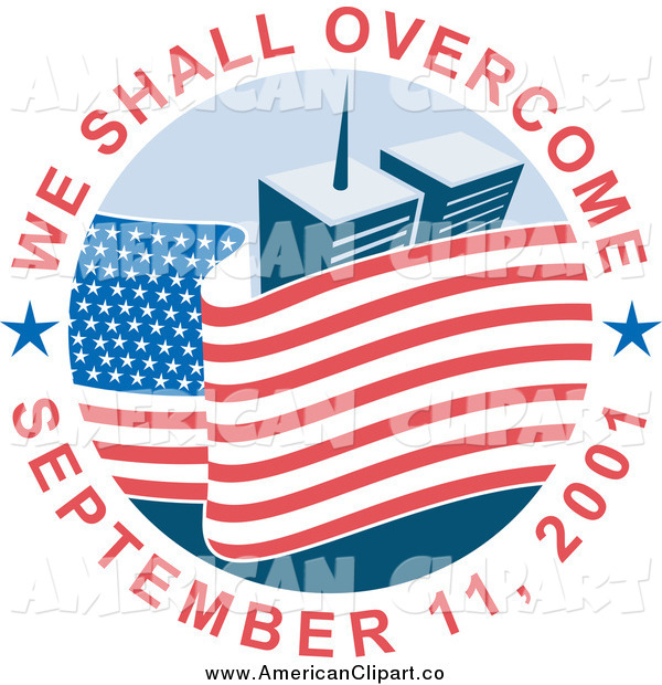 Vector Illustration Of A We Shall Overcome September 11 2001 Wording