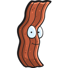 Bacon Clipart Black And White Bacon Smiling