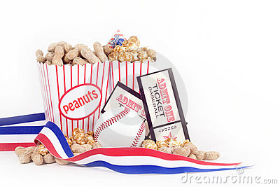 Baseball Peanuts And Crackerjacks  Traditional Carmel Coated Popcorn