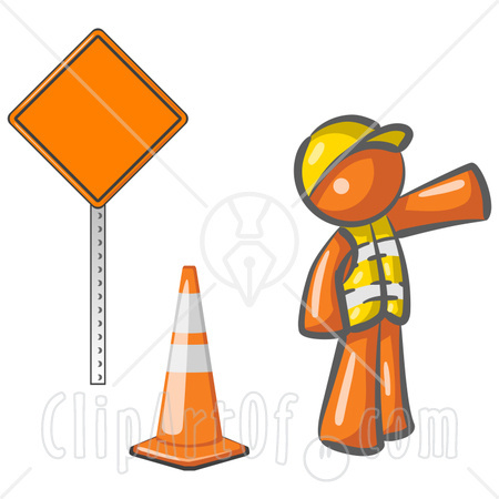 Blank Signs Traffic Orange Constructionmar Cartoon Cliparts Work