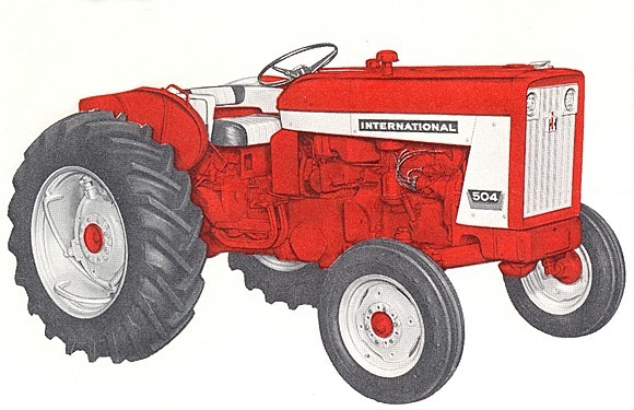 Case International Tractor Clipart