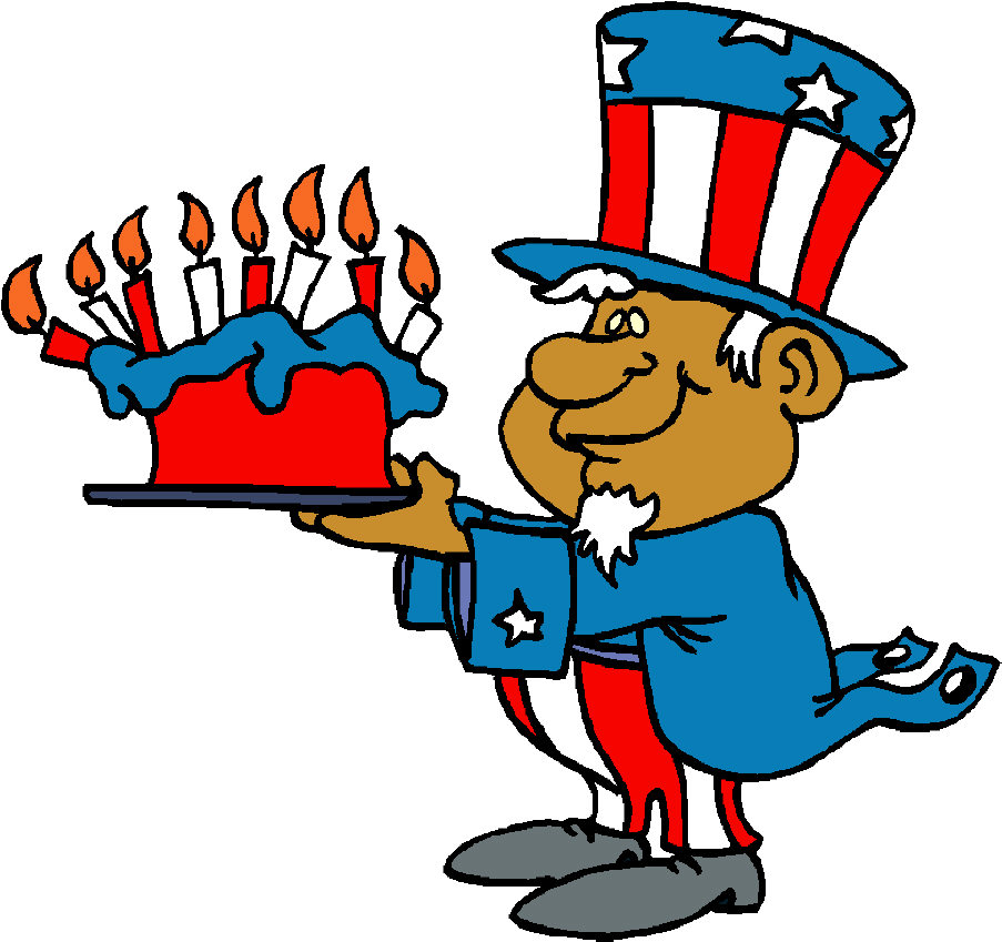 Clipart American Patriotic Guys Riding Rocket Animations And More