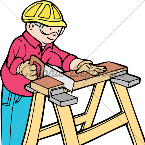 Construction Worker Working On A Home Improveme   