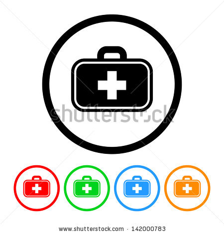 Doctor Bag Coloring Page Stock Vector Doctor S Bag Health Medical Icon