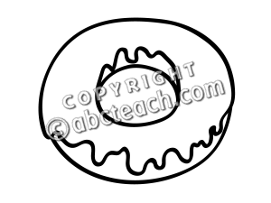 Donut Clip Art Black And White   Clipart Panda   Free Clipart Images