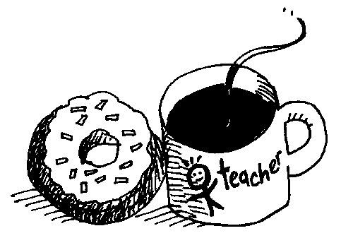 Donut Clipart Black And White