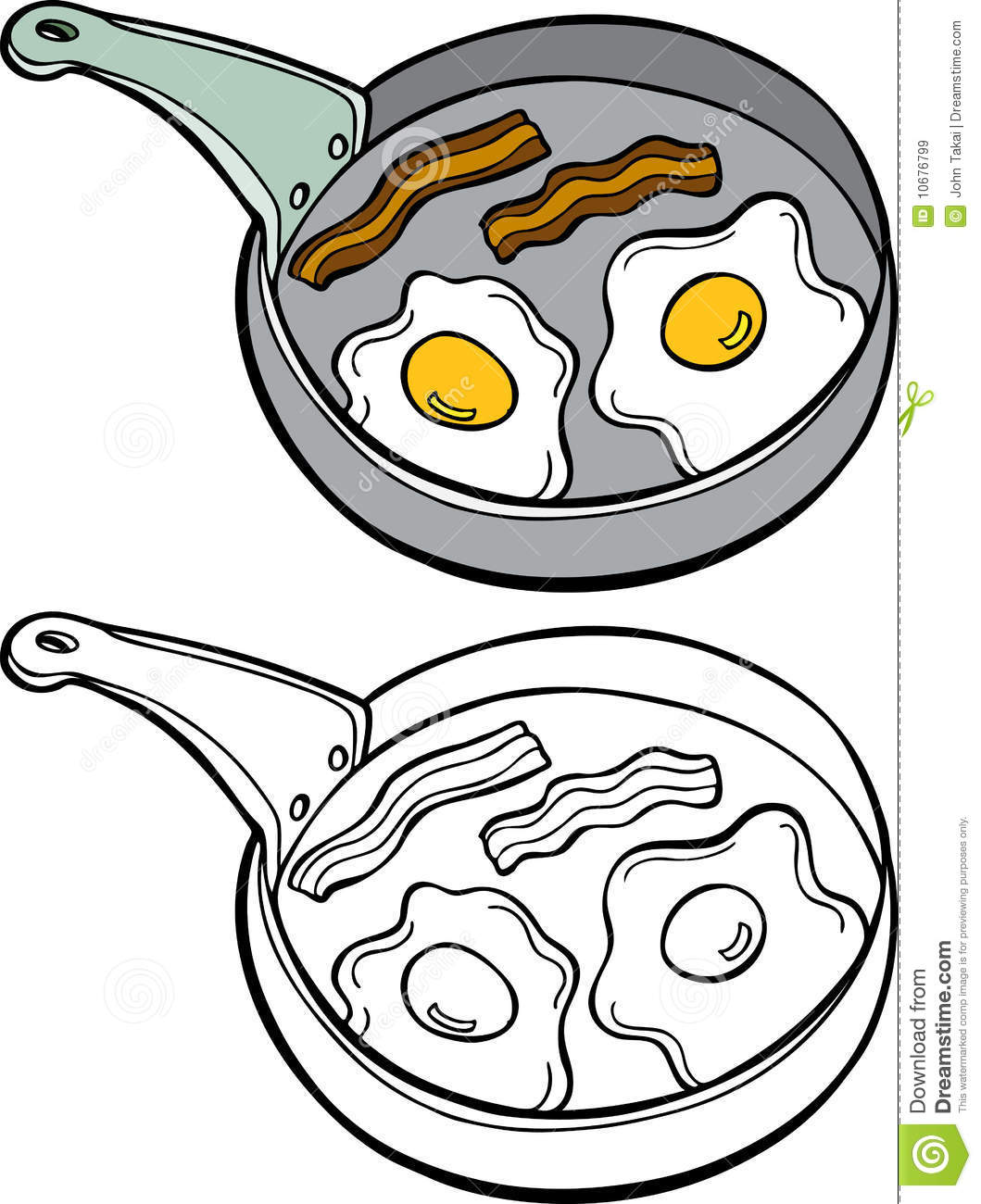 Eggs And Bacon Clipart Black And White Images   Pictures   Becuo