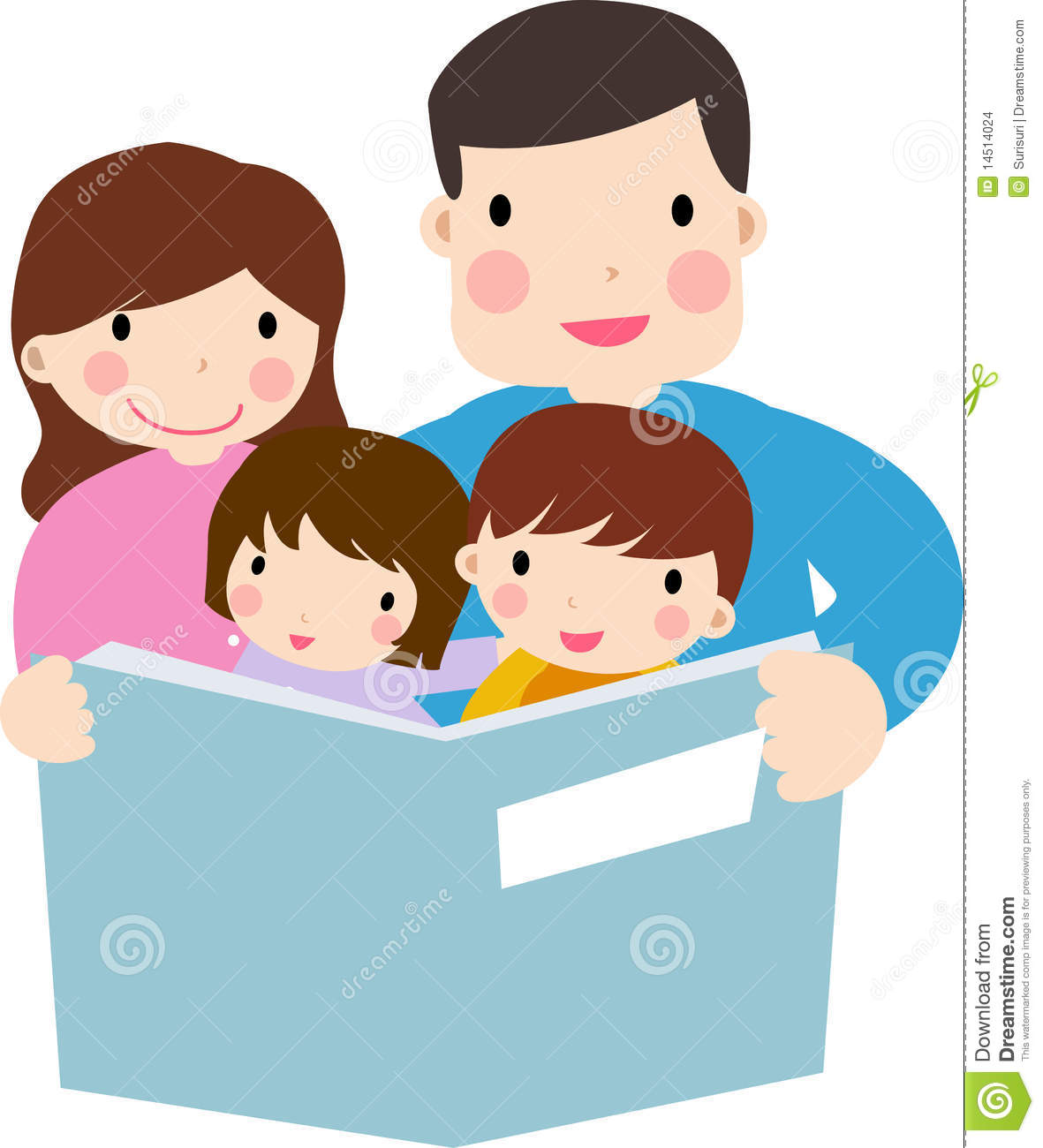 Family Reading Together Clipart   Clipart Panda   Free Clipart Images