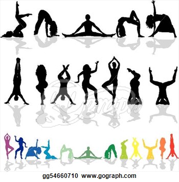 Group Fitness Clip Art Yoga And Fitness  Woman