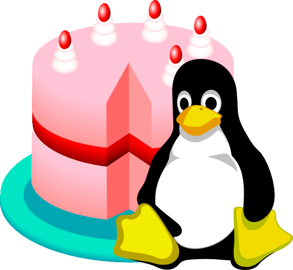 Happy Birthday Linux Clip Art At Clker Com   Vector Clip Art Online    