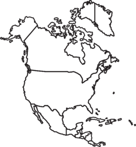 North America Map Clip Art At Clker Com   Vector Clip Art Online