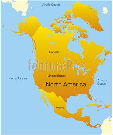 North America Map Clipart   Coloring Kids