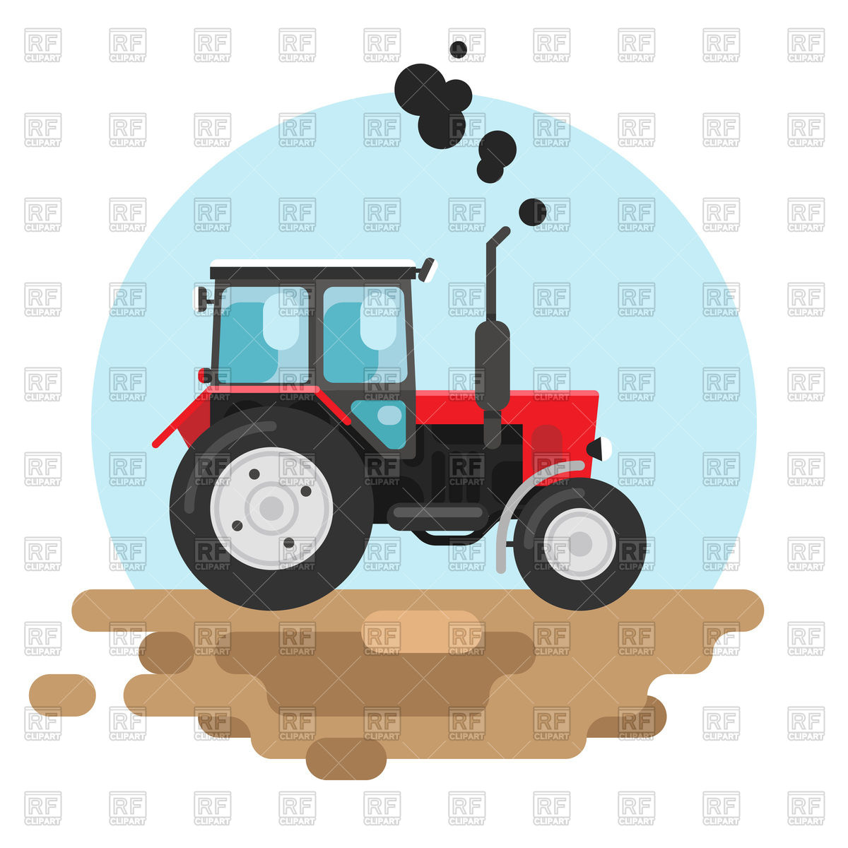 Red Tractor 75981 Download Royalty Free Vector Clipart  Eps