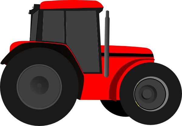 Red Tractor Clip Art At Clker Com   Vector Clip Art Online Royalty