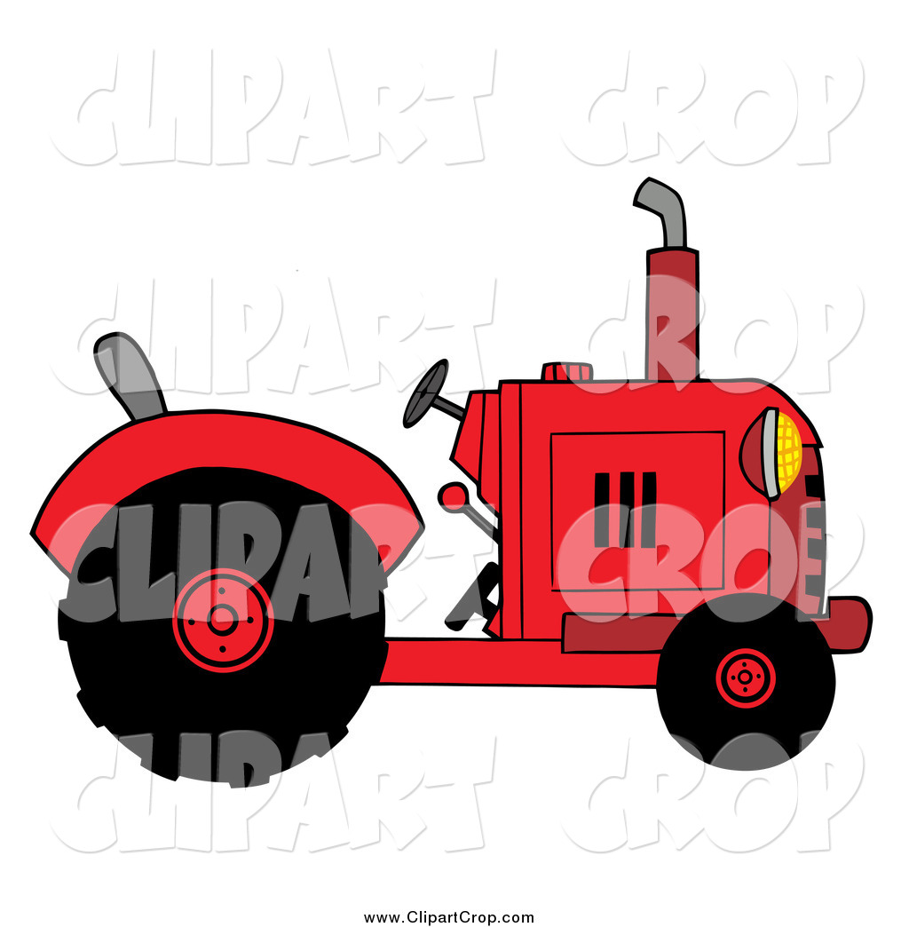 Red Tractor Clipart Clip Art Vector Of A Red Tractor By Hit Toon 62