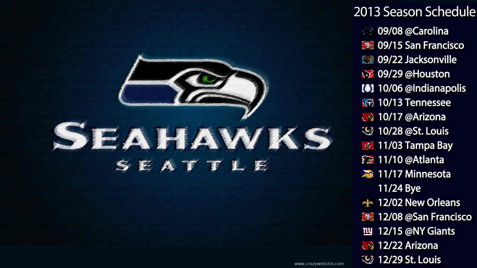 Seattle Seahawks 2013 Game Schedule Football Team Wallpaper Click    