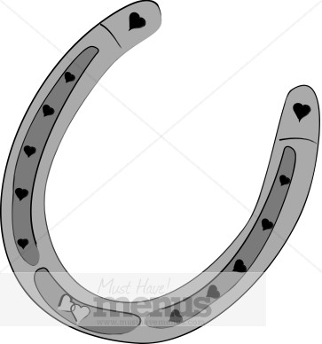 Word Eps Png Jpg Tweet Lucky Horseshoe Clipart This Lucky Horseshoe Is