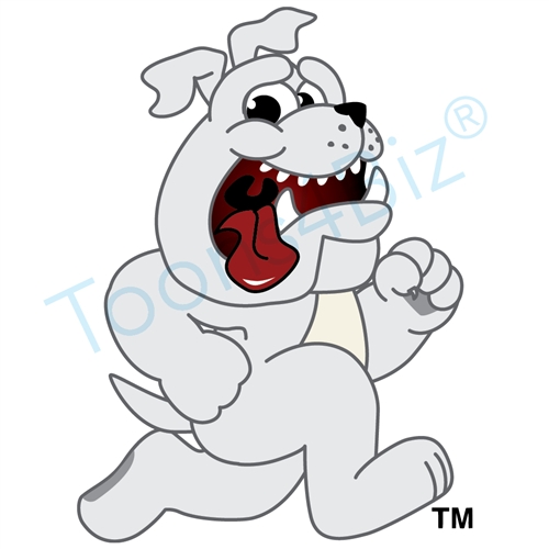 Bulldog Mascot Running Clip Art Clip Art