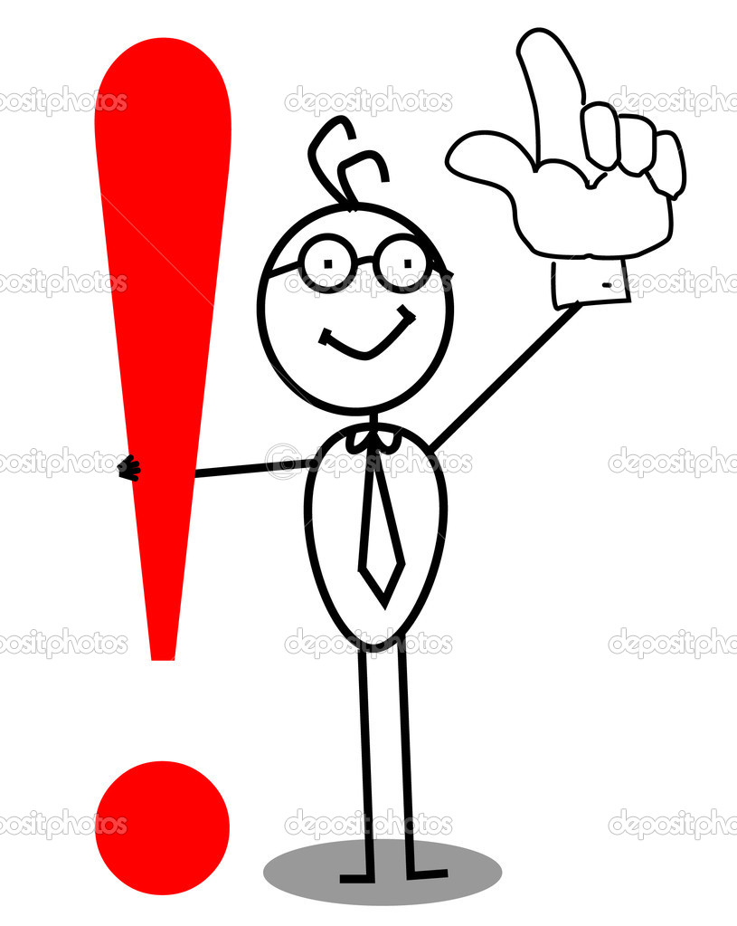 Business Attention Exclamation Mark   Stock Vector   Redrockerz99